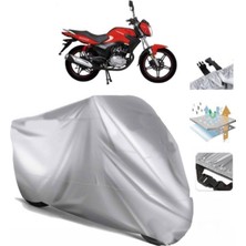 Tegin ACC | Rmg Moto Gusto Tornado Sport Arka Çanta (Bağlantı Tokalı) Uyumlu Solarblock Uyumlu Motosiklet Brandası | Su Geçirmez, %99 UV, Yansıtıcı Gümüş Üst