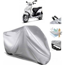 Piaggio Fly 100  Arka Çanta (Bağlantı Tokalı) Uyumlu Solarblock Prime Motosiklet Brandası Örtüsü