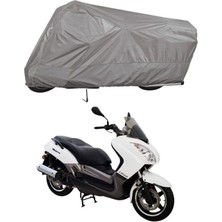 Tegin ACC | Lifan LF125T-26 Bağlantı Tokalı Uyumlu Solarblock Prime Uyumlu Motosiklet Brandası | Su Geçirmez, %99 UV, Yansıtıcı Gümüş Üst, 360° Lastikli, Taşıma Çantalı