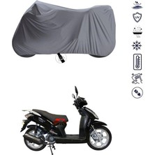 Tegin ACC | Lifan LF150T-9R Bağlantı Tokalı Uyumlu Solarblock Prime Uyumlu Motosiklet Brandası | Su Geçirmez, %99 UV, Yansıtıcı Gümüş Üst, 360° Lastikli, Taşıma Çantalı
