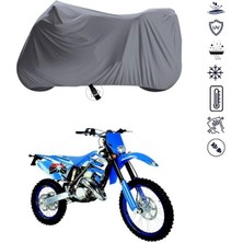Tegin ACC | Tm Racing En 125 Bağlantı Tokalı Uyumlu Solarblock Prime Uyumlu Motosiklet Brandası | Su Geçirmez, %99 UV, Yansıtıcı Gümüş Üst, 360° Lastikli, Taşıma Çantalı