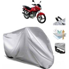 Tegin ACC | Salcano Wolf Arka Çanta (Bağlantı Tokalı) Uyumlu Solarblock Prime Uyumlu Motosiklet Brandası | Su Geçirmez, %99 UV, Yansıtıcı Gümüş Üst, 360° Lastikli, Taşıma Çantalı