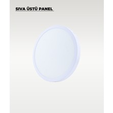 24W Sıva Üstü Yuvarlak LED Panel Beyaz Işık 6500K