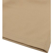 Bej Renk Armürlü, Slim Fit Erkek Şort