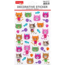 Tanex Kids Sticker Puffy  Kediler (27177)