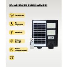 AC Aydınlatma 100W Solar Sokak Aydınlatması 6500K (Beyaz Işık)
