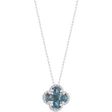 London Blue Topaz Pırlanta Küpe
