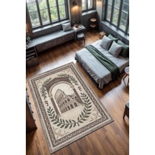 Homshtag Şehirlerde Roma Temalı Dijital Baskılı Yıkanabilir Pamuk Tabanlı Roma Şehiri Temalı Halı