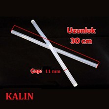 Winnboss Kalın Şeffaf Sıcak Mum Silikon 11MM 30CM 20 Adet