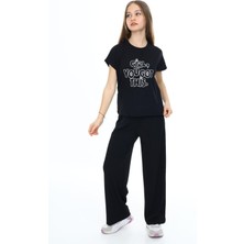 Kız Çocuk Oversize Pamuklu Beli Lastikli Fitilli Alt&üst Takım PANTOLON&TIŞÖRT-AÜT-2014