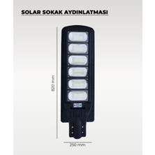 AC Aydınlatma 300W Solar Sokak Aydınlatması 6500K (Beyaz Işık)