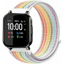 Tagomoon Haylou LS02 Akıllı Saat Uyumlu Spor Kumaş Desenli Cırt Cırtlı Kordon Kayış