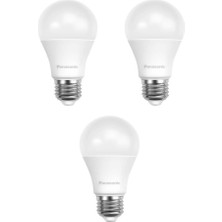 Panasonic 4,9W (40W) E27  LED Ampul 27000K Sarı Işık - 3 Adet