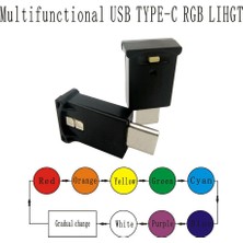 Pshcooe Mini Usb-C LED Rgb Işık Parlaklığı Ayarlanabilir 8 Renk Araba, Dizüstü Bilgisayarlar, Klavye Atmosferi Gece Lambası Için Değiştirilebilir (Yurt Dışından)