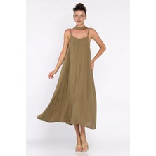 Ip Askılı Bağcıklı Kadın Elbise P-00017786