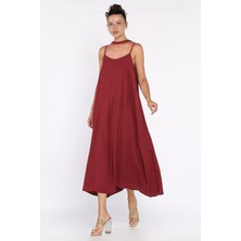 Ip Askılı Bağcıklı Kadın Elbise P-00017786