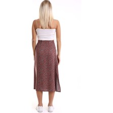 Gob London Kadın Yırtmaçlı Midi Etek 7002-451-0007