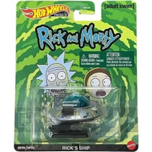 Hot Whells Hot Wheels Premium Pop Culture Rick's Ship 1/64 Ölçekli Metal Araba Koleksiyonluk Tema