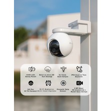 Ezvız Hb8 4 Mp Wi-Fi Bataryalı Ptz Güvenlik Kamerası – 360° Dönebilen, Gece Görüşlü, Akıllı Takip Özellikli, IP66 Su Geçirmez | Fynix Teknoloji