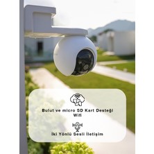Ezvız Hb8 4 Mp Wi-Fi Bataryalı Ptz Güvenlik Kamerası – 360° Dönebilen, Gece Görüşlü, Akıllı Takip Özellikli, IP66 Su Geçirmez | Fynix Teknoloji