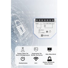 Ezvız T36 Çift Kanallı Wi-Fi Akıllı Röle Modülü – Mobil Uygulama Uyumlu, Uzaktan Kontrol, Kompakt Tasarım | Fynix Teknoloji