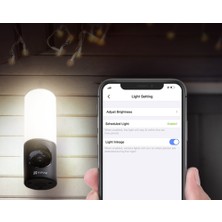 Ezvız Lc3 4mp Wi-Fi Akıllı Güvenlik Kamerası ve LED Işıklı Duvar Armatürü – Hareket Algılamalı, Gece Görüşlü, Iki Yönlü Sesli, Alarm Destekli, IP65 Dış Mekân | Fynix Teknoloji