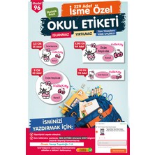 Tuğset Etiket Okul Etiketi Hello Kitty  Kalem Defter Etiketi Özel Isim Yazılabilen Etiket Seti - Isim ETIKETI-T583