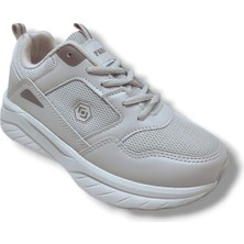 Queen Step 2110-25 Deri Anorak Anatomik Sneaker Bej Kahve 36-40