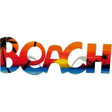 Beach Yazılı Parti Gözlüğü Hawaii Show Yaz Eğlencesi Için Şık Gözlük