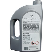 Shell Coolant Longlife Kırmızı Kullanıma Hazır Antifriz 3 Lt