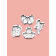 Aktastore Bale Kurabiye Kalıbı ve Şeker Hamuru Kalıbı 4'lü Set