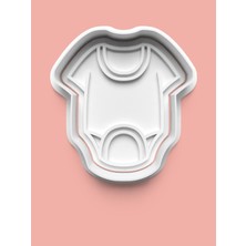 Aktastore Bebek Elbisesi Bebek Zıbını Kurabiye Kalıbı ve Şeker Hamuru Kalıbı