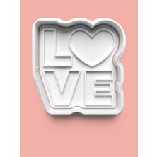 Aktastore Love Kurabiye Kalıbı ve Şeker Hamuru Kalıbı