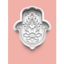 Aktastore Dekoratif Lotus Çiçekli Kurabiye Kalıbı ve Şeker Hamuru Kalıbı