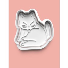 Aktastore Kendini Temizleyen Kedi Kurabiye Kalıbı ve Şeker Hamuru Kalıbı