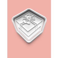 Aktastore Hediye Kutusu Figürü Kurabiye Kalıbı ve Şeker Hamuru Kalıbı