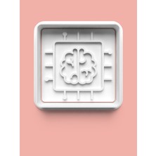 Aktastore Yapay Zeka Bellek Figürü Kurabiye Kalıbı ve Şeker Hamuru Kalıbı