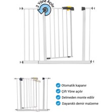 Wellgro Pro 95-100 cm Çocuk Güvenlik Kapısı, Merdiven Kapısı ve Korkuluk, Beyaz