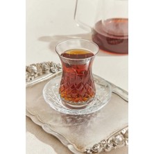Girist Diamonds Desenli Lüks Çay Bardak Takımı