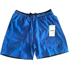 Renkli Cep Fermuarlı Deniz Şortu