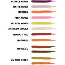 Ryujı Jelly Worm Tpr 7.5cm, 20AD Yapay Suni Yem  Bloody Red 361