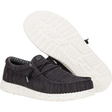 Hey Dude Wally Stretch Sox Erkek Ayakkabı - Siyah / Beyaz