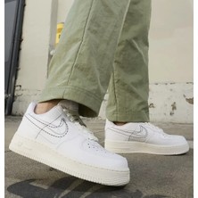 Nike Air Force 1'07 Leather Unisex Sneaker White Hakiki Deri Unisex Günlük Spor Ayakkabı Beyaz