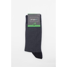 Koyu Lacivert Bambu Desenli Çorap 1060245106