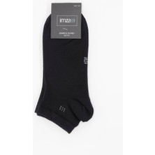 Siyah Düz Bambu Patik Çorap 1060250152