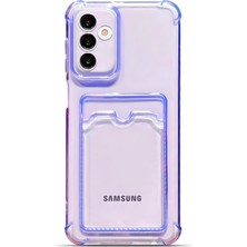 Samsung Galaxy A54 Uyumlu Kamera Korumalı Kartlıklı Köşeleri Airbag Tasarımlı Darbe Önleyici Şeffaf Silikon Kılıf