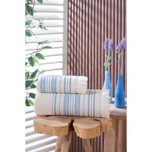 Liana 50X90 70X140 cm 2’li Banyo Havlu Takımı, Plaj Havlusu, Hamam Takımı