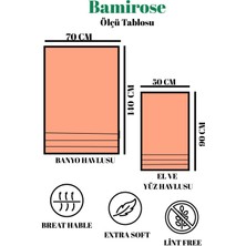 Liana 50X90 70X140 cm 2’li Banyo Havlu Takımı, Plaj Havlusu, Hamam Takımı