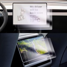 Tesla Model Y Juniper Uyumlu 2025 Ön ve Arka Ekran 9h Nano Ekran Koruyucu Set