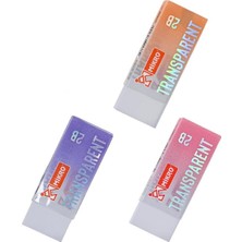 Mikro Büyük Boy Transparent Şeffaf Silgi 3 Adet ER-5701